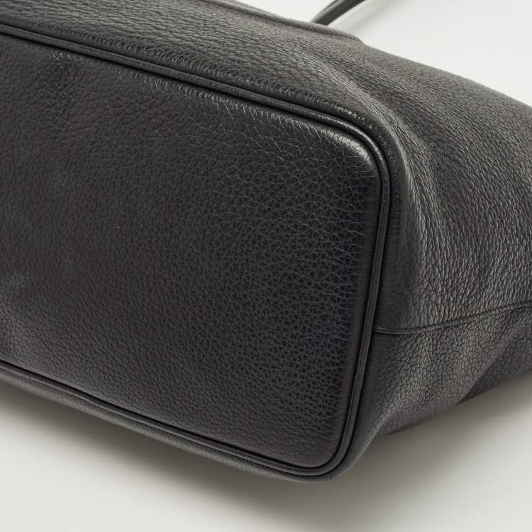 Pre Owned حقيبة يد توتس سالفاتوري فيراغامو جانشيو سيتي جلد أسود