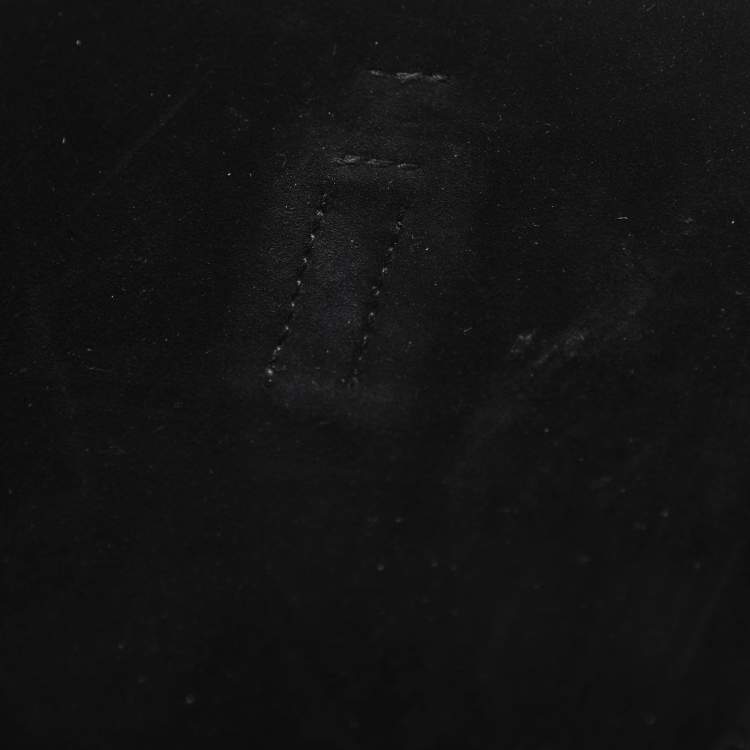 Pre Owned Ferragamo Charming Beige/Black Canvas and Leather Tote