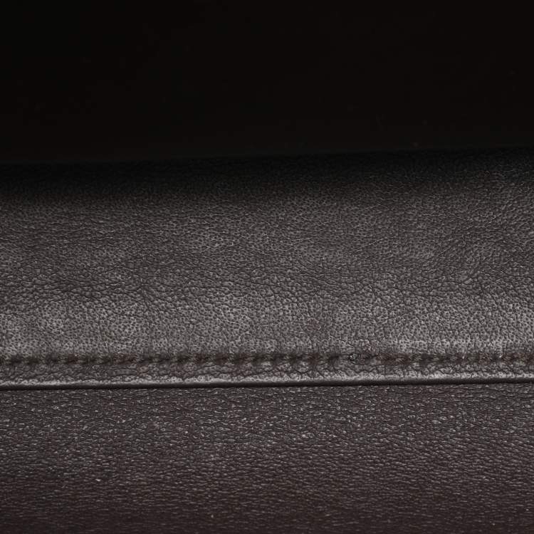 Pre Owned حقيبة يد سالفاتوري فيراغامو مارلين جلد كحلية