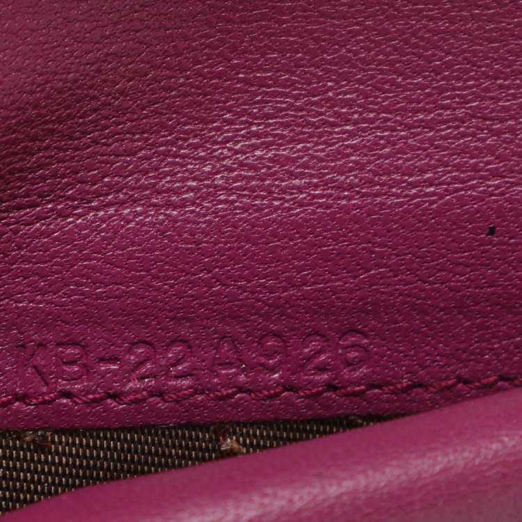 Pre Owned Salvatore Ferragamo Vara Bow Red Patent Leather Bifold Wallet