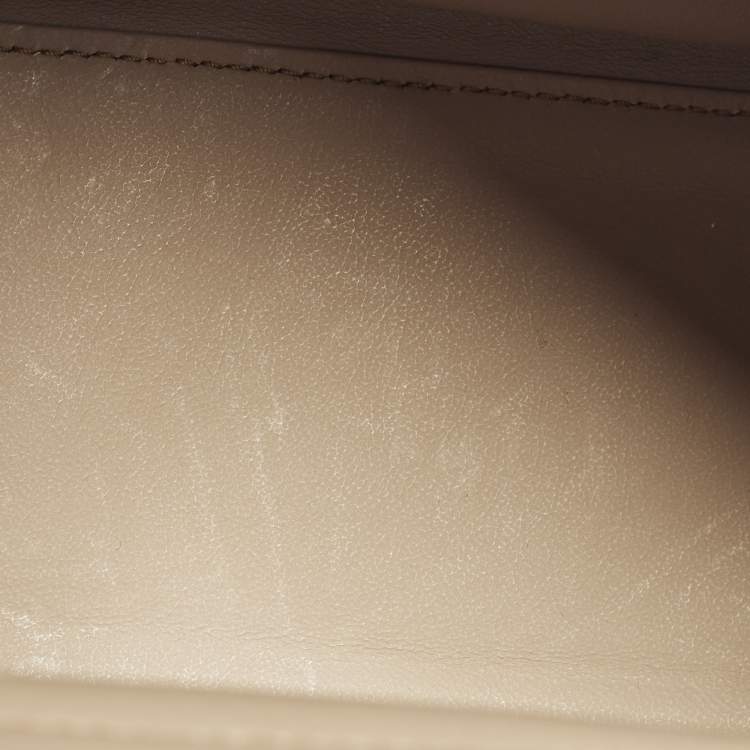 Pre Owned Salvatore Ferragamo Sofia Small Tricolor Leather Top Handle Bag