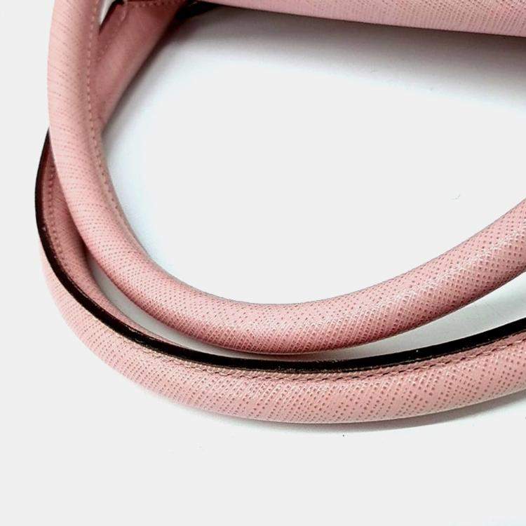 Pre Owned Salvatore Ferragamo Pink Leather Gancini tote bag