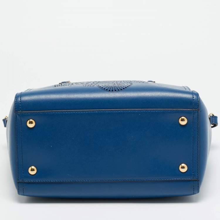مملوكة مسبقًا Salvatore Ferragamo Bonnie Blue Leather Tote