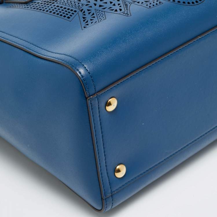 مملوكة مسبقً ا Salvatore Ferragamo Bonnie Blue Leather Tote