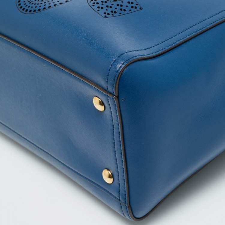 مملوكة مسبقًا Salvatore Ferragamo Bonnie Blue Leather Tote