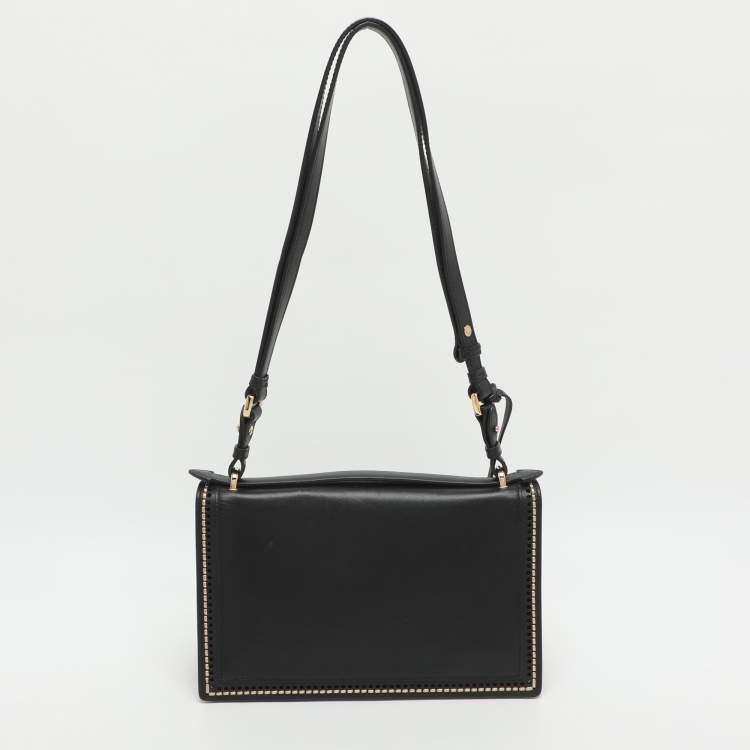 Pre Owned Salvatore Ferragamo Aileen Black Leather Shoulder Bag