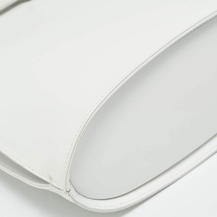 Pre Owned Salvatore Ferragamo Wanda White Leather Tote