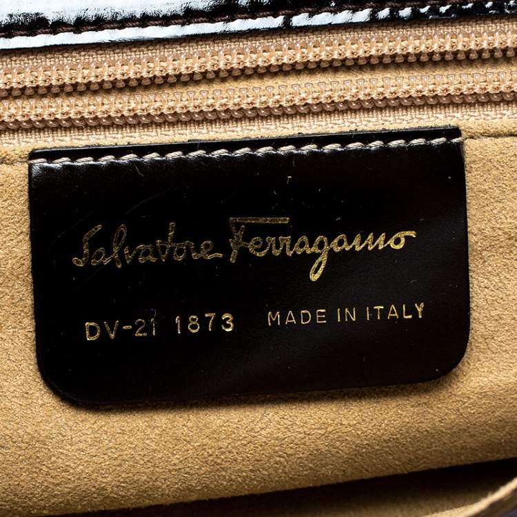 Pre Owned Salvatore Ferragamo Multicolor Suede and Leather Shoulder Bag