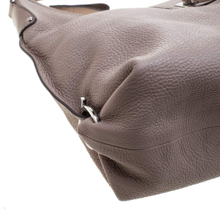 Pre Owned Salvatore Ferragamo Dusty Pink Leather Fanisa Hobo
