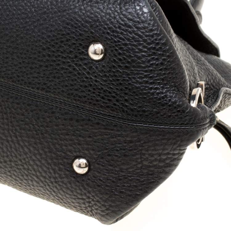 مملوكة مسبقًا Salvatore Ferragamo Black Leather Medium Sofia Satchel