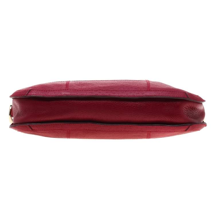 Pre Owned Salvatore Ferragamo Fuchsia Leather Hobo