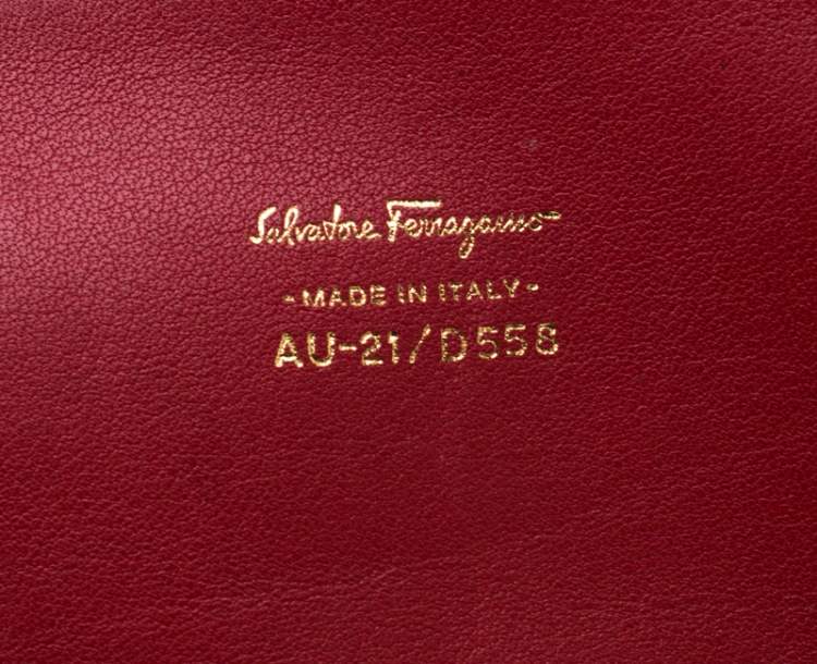 Pre Owned Salvatore Ferragamo Multicolor Leather Laser Cut Shopper Tote