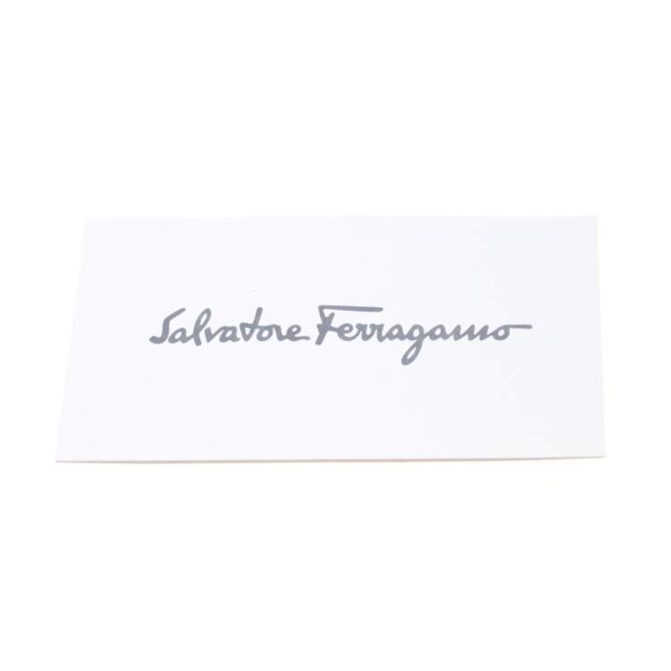 Pre Owned Salvatore Ferragamo Multicolour Python Leather Ring Handle Clutch