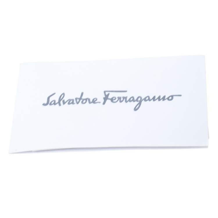 Pre Owned Salvatore Ferragamo White Leather Satchel