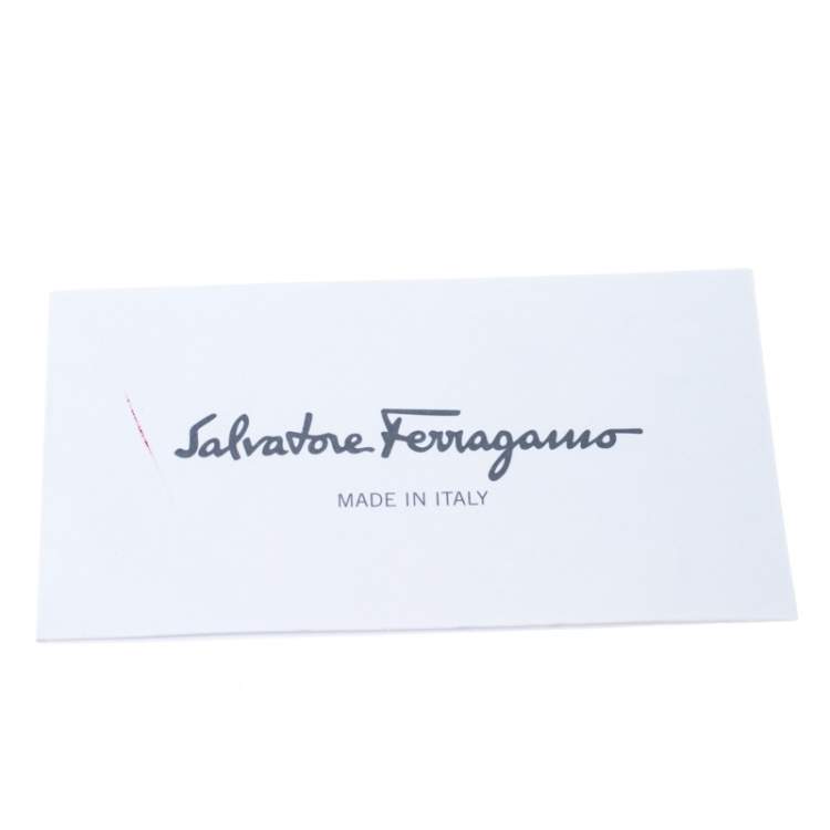Pre Owned Salvatore Ferragamo Light Grey Leather Tracy Tote