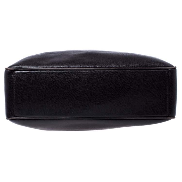 Pre Owned Salvatore Ferragamo Black Leather Tote