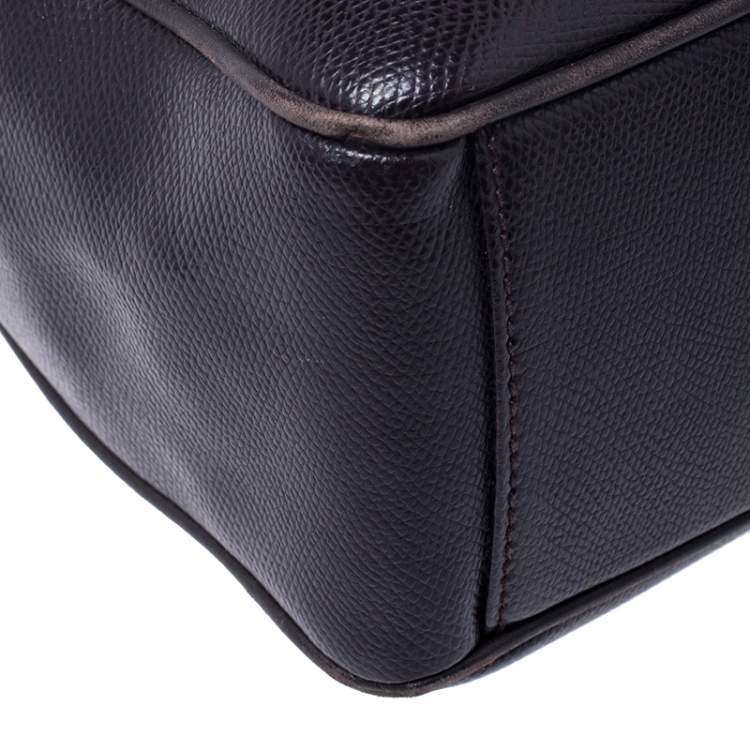 Pre Owned Salvatore Ferragamo Black Leather Tote