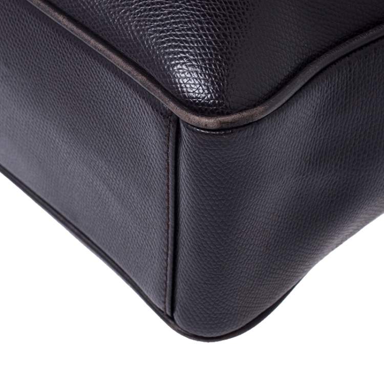 Pre Owned Salvatore Ferragamo Black Leather Tote