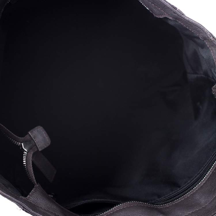 Pre Owned Salvatore Ferragamo Black Leather Tote