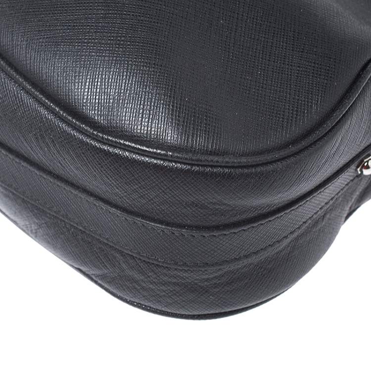Pre Owned Salvatore Ferragamo Black Leather Hobo