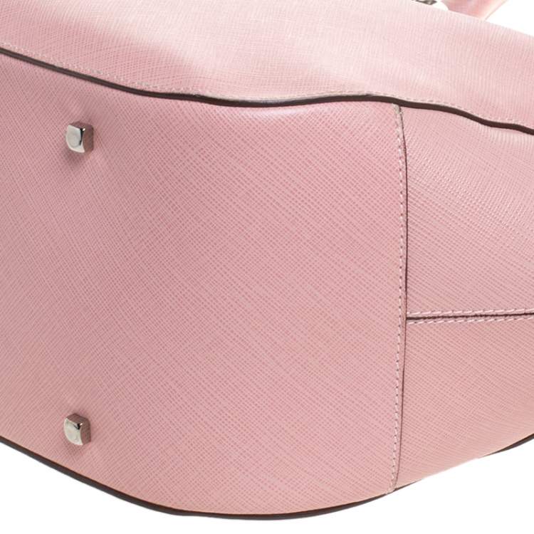 Pre Owned Salvatore Ferragamo Light Pink Leather Tote