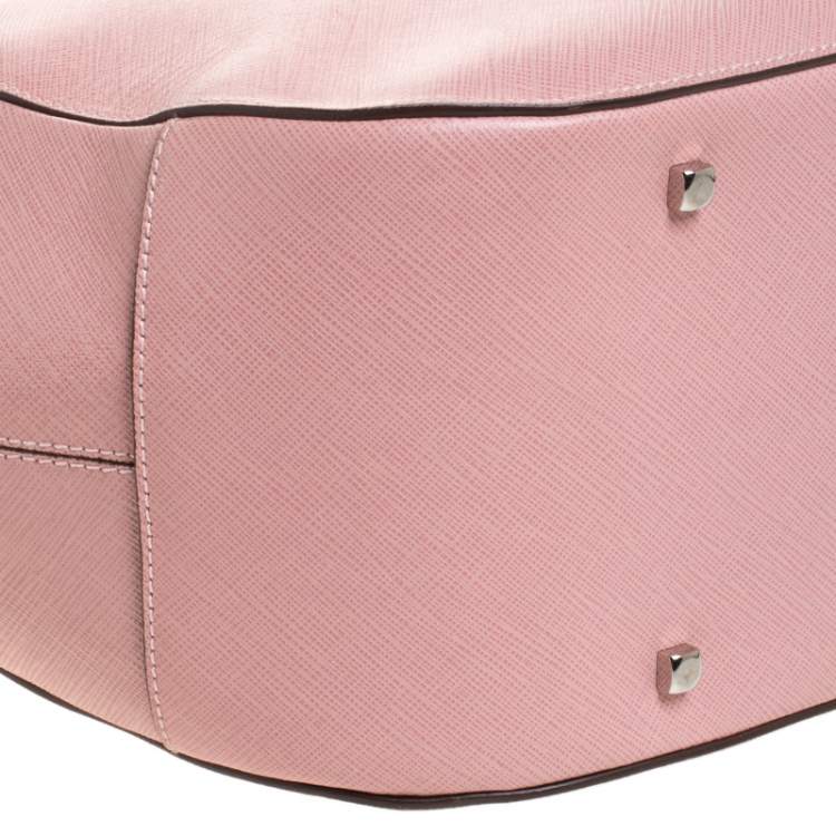 Pre Owned Salvatore Ferragamo Light Pink Leather Tote