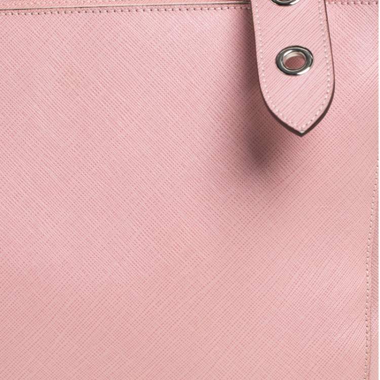 Pre Owned Salvatore Ferragamo Light Pink Leather Tote