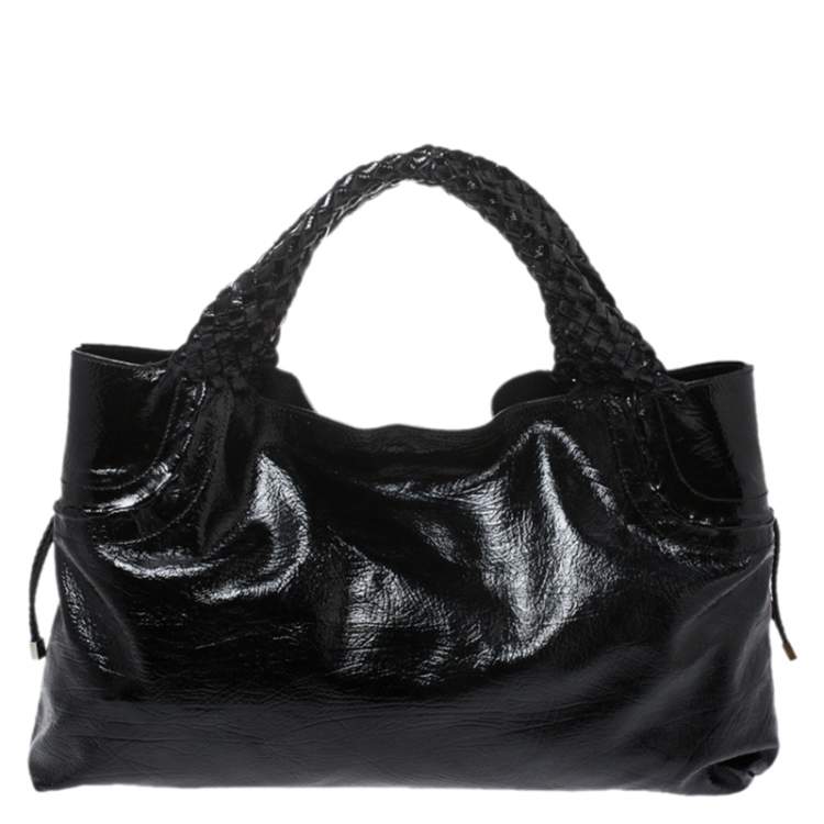 salvatore ferragamo patent leather bag