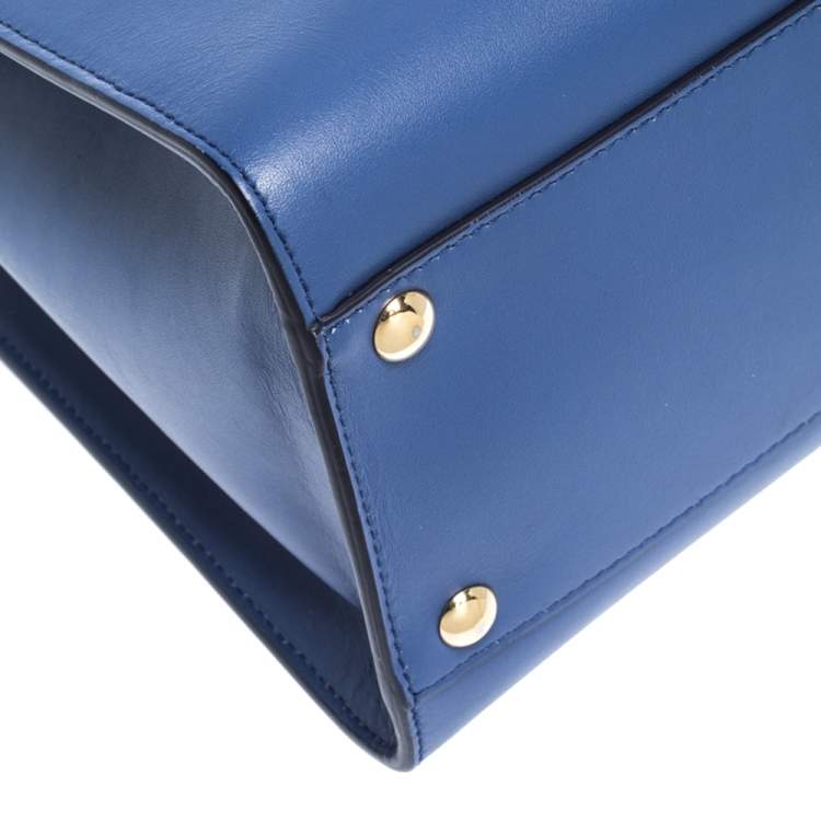 مملوكة مسبقًا Salvatore Ferragamo Blue Leather Marlene Tote