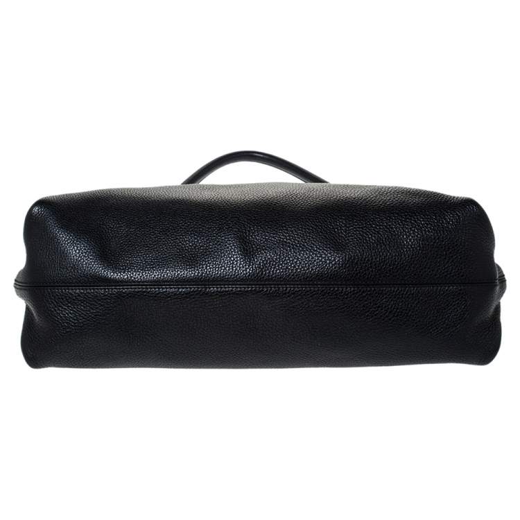 مملوكة مسبقًا Salvatore Ferragamo Black Leather Sofia Hobo
