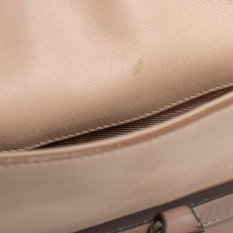 Pre Owned Salvatore Ferragamo Beige Leather Tote