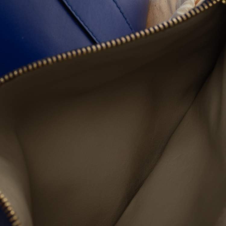 مملوكة مسبقًا Salvatore Ferragamo Blue Leather Sookie Top Handle Bag