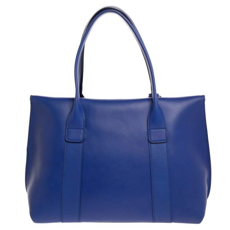 مملوكة مسبقًا Salvatore Ferragamo Blue Leather Sookie Top Handle Bag