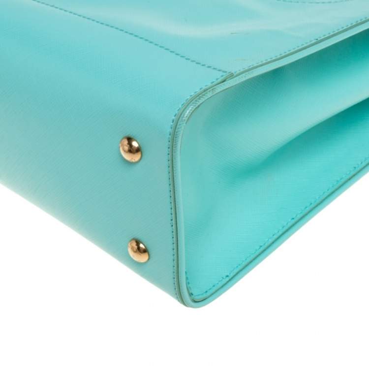 Salvatore Ferragamo Turquoise Leather Briana Tote Tlc - Turquoise Leather Handbags Salvatore Ferragamo Turquoise Leather Briana Tote Tlc - Turquoise Leather Handbags