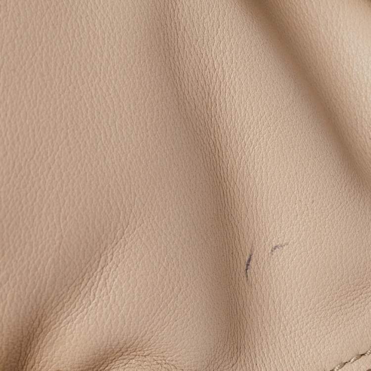 Pre Owned Salvatore Ferragamo Beige Leather Medium Sofia Top Handle Bag