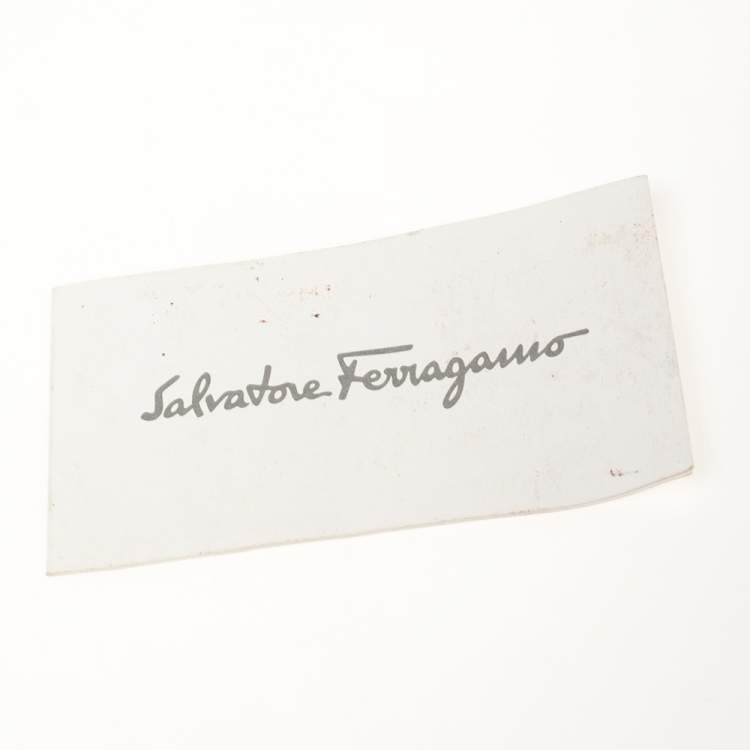 Pre Owned Salvatore Ferragamo Black Leather and Suede Marisa Baguette Shoulder Bag