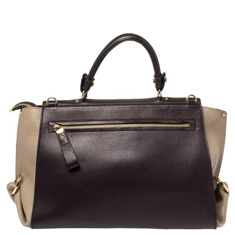 Pre Owned Salvatore Ferragamo Multicolor Leather Large Sofia Top Handle Bag