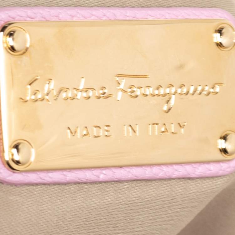 مملوكة مسبقًا Salvatore Ferragamo Pink Leather Mika Tote