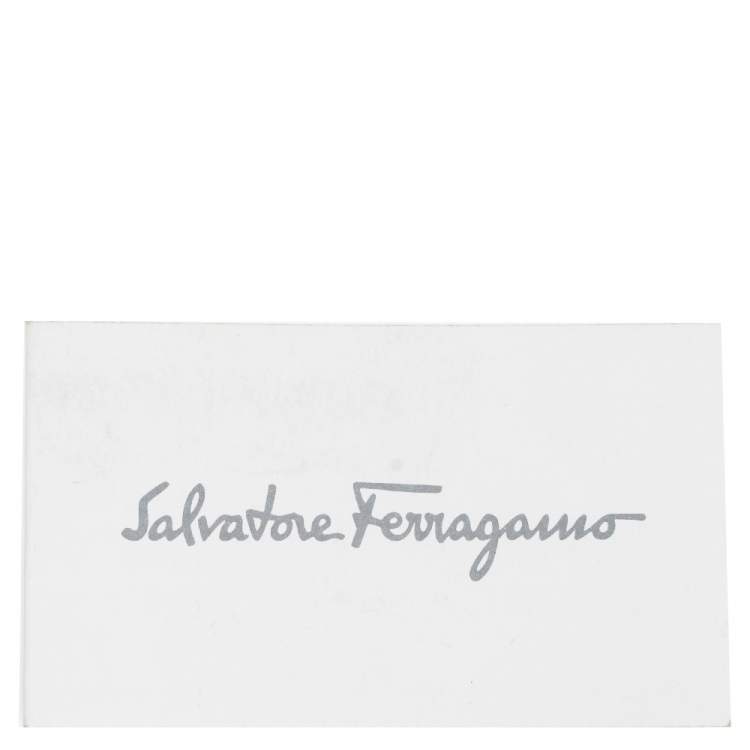Pre Owned Salvatore Ferragamo Black Leather Briana Tote