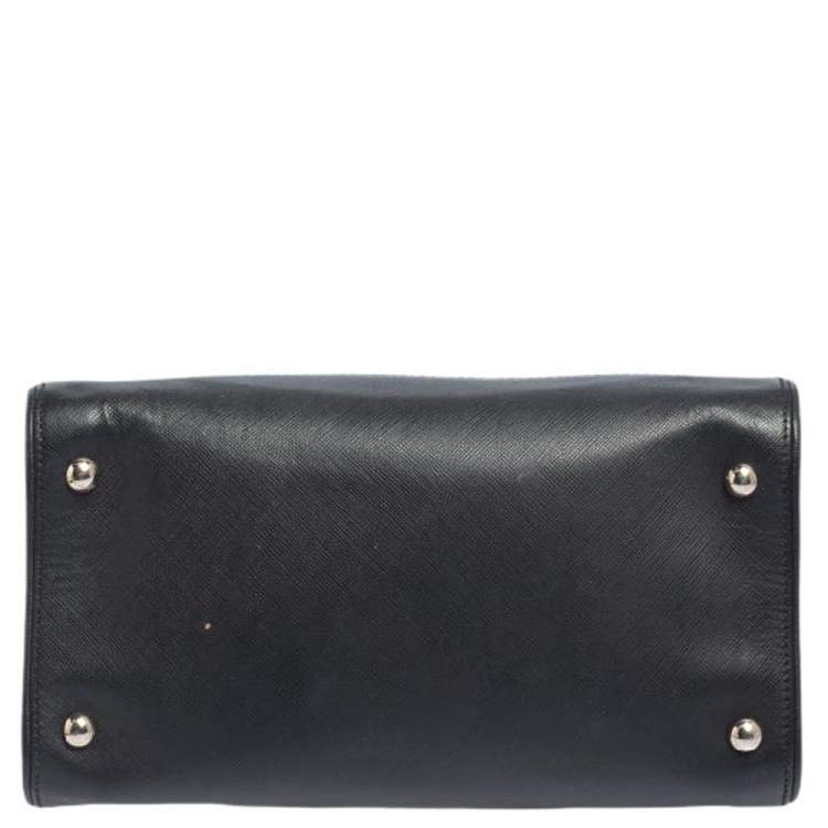 Pre Owned Salvatore Ferragamo Black Leather Briana Tote