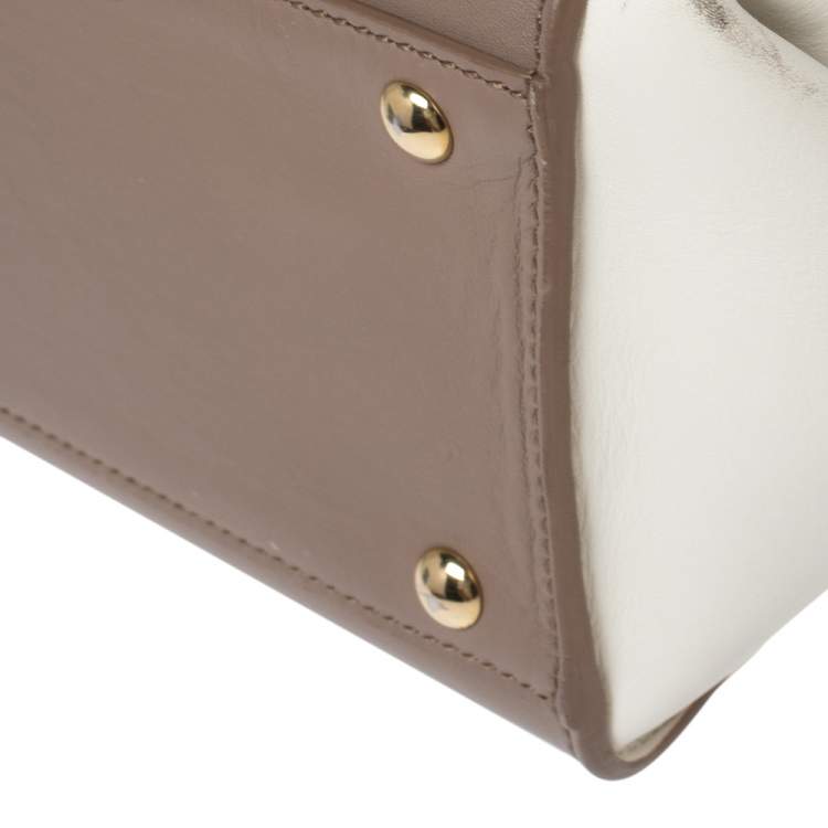 Pre Owned Salvatore Ferragamo Multicolor Leather Sofia Top Handle Bag