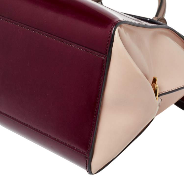 Pre Owned Salvatore Ferragamo Multicolor Patent Leather Large Sofia Top Handle Bag