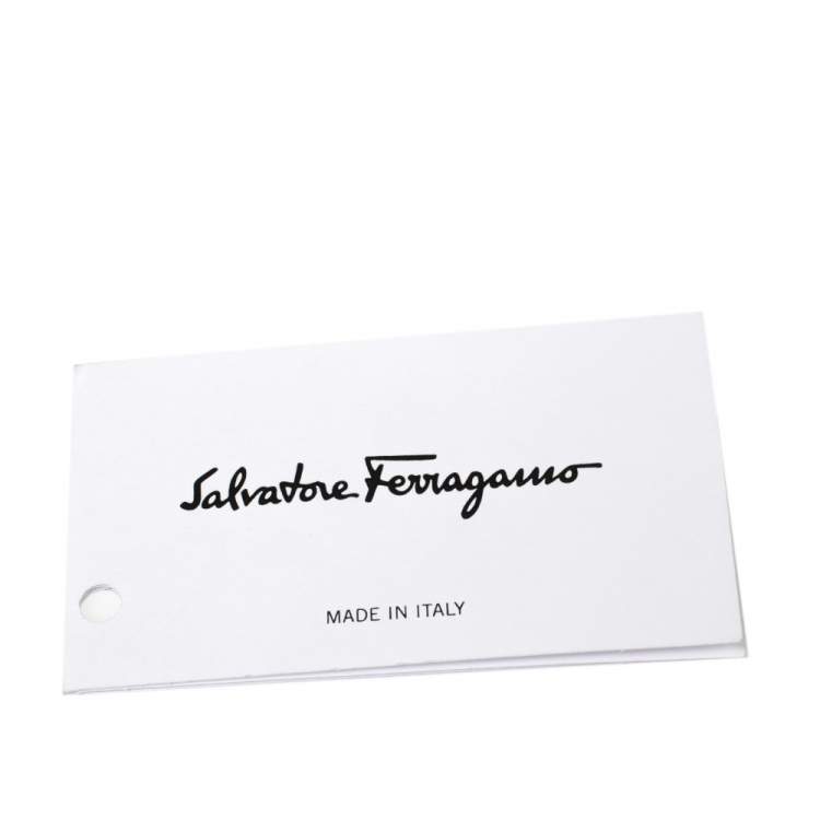 Pre Owned Salvatore Ferragamo Black Leather Medium Studio Tote
