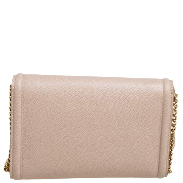 Pre Owned Salvatore Ferragamo Beige Leather Mini Vara Bow Crossbody Bag