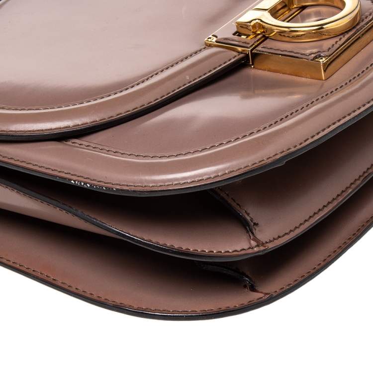 Pre Owned Salvatore Ferragamo Brown Leather Jody Shoulder Bag