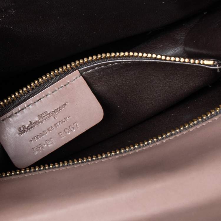 Pre Owned Salvatore Ferragamo Brown Leather Jody Shoulder Bag