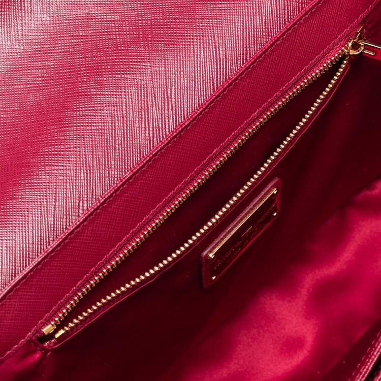 Pre Owned Salvatore Ferragamo Dark Red Leather Seila Top Handle Bag 