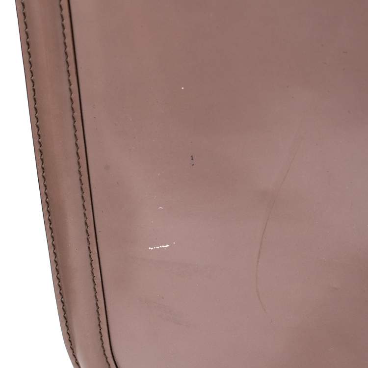 Pre Owned Salvatore Ferragamo Taupe Leather Jody Shoulder Bag