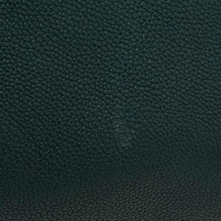 Pre Owned Salvatore Ferragamo Green Leather Satchel