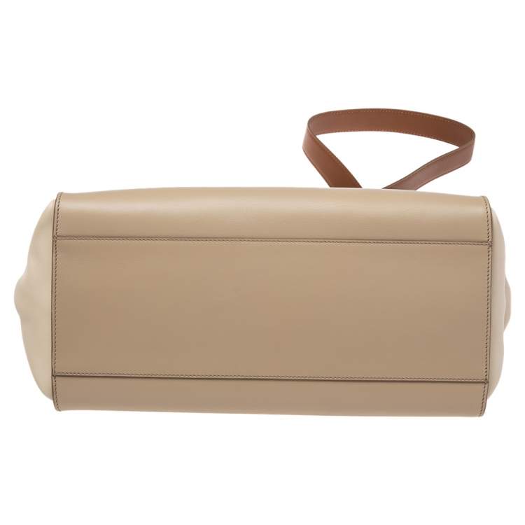 Pre Owned Salvatore Ferragamo Tricolor Leather Large Sofia Top Handle Bag